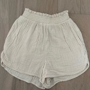 aerie high waist pool to party shorts